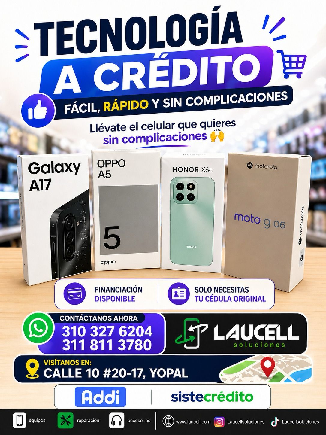Credito Celulares 100% Efectivo, ANDROID Y IPHONE